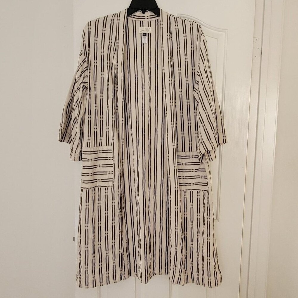 Universal Thread Long Lightweight Striped Kimono … - image 1